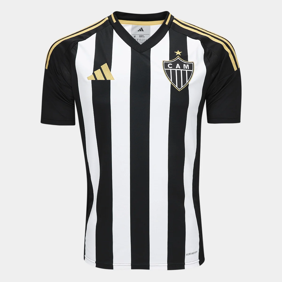 Camisa Atlético Mineiro Home 25/26 - Preto e Branca