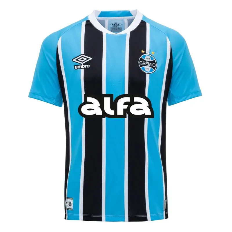 Camisa Grêmio Home 25/26 - Azul e preta