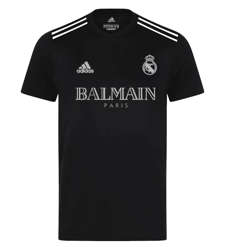 Camisa Real Madrid Balmain 23/24 - Preta